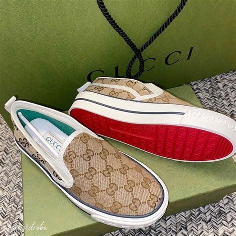 white gucci sneakers price|men gucci slip on sneakers.